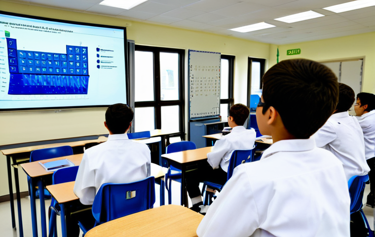 화학 교육의 현황과 전망 - Green Chemistry Innovation**

"A group of students in a bright, modern laboratory, fully clothed in ...