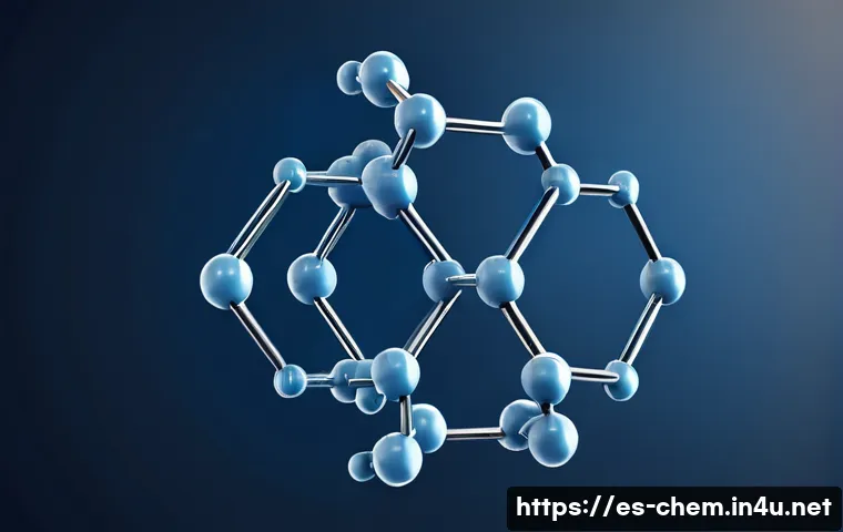 탄소화합물 구조 - A detailed 3D molecular illustration showcasing three basic carbon chain structures: linear, branche...